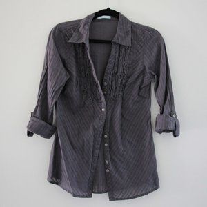 Charcoal Button Down